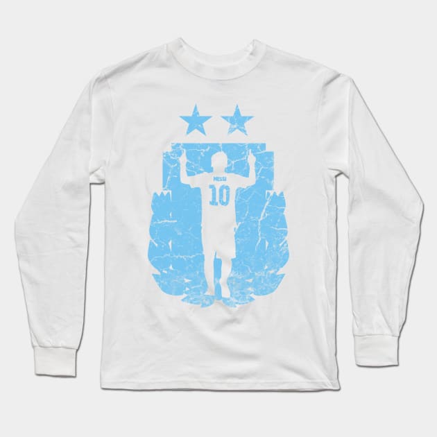 Messi (Argentina Blue) Long Sleeve T-Shirt by paulponte